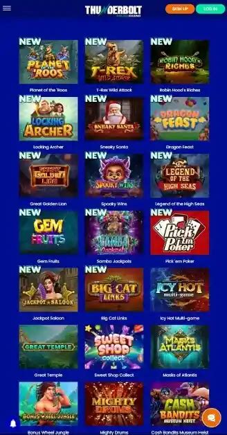 Thunderbolt casino mobile.